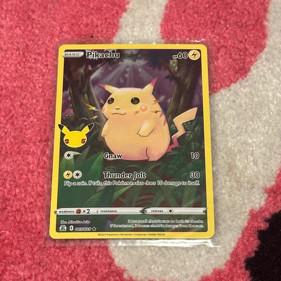 Pikachu 5 – Pokémon TCG Celebrations – As Pictured - Picture 1 of 6
